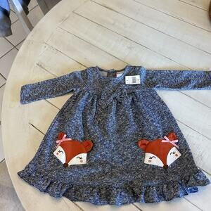 Girls Dress With Foxes
